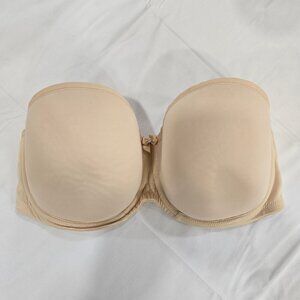 Fit Fully Yours Nude Strapless Bra Size 38G